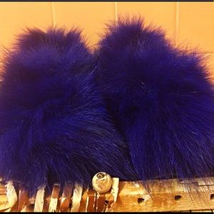 REAL fox fur shoes!